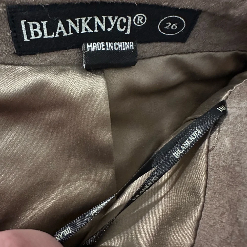 Blank NYC Taupe Mini Skirt